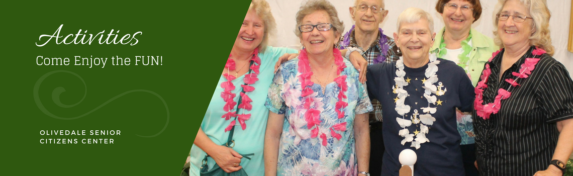 Olivedale members gathered together at a center event