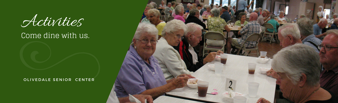 Members socializing in the Olivedale banquet room